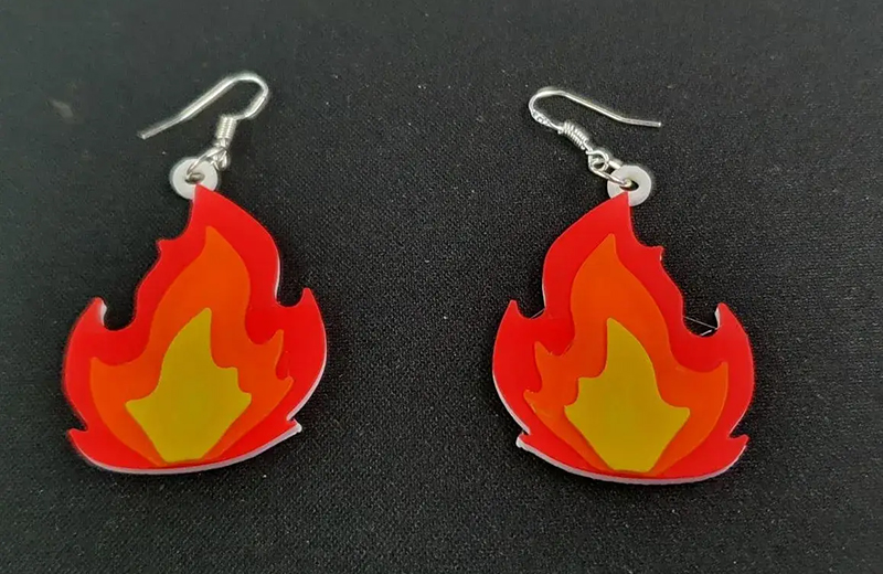 火焰造型耳环