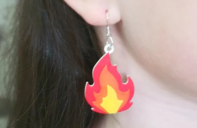 火焰造型耳环